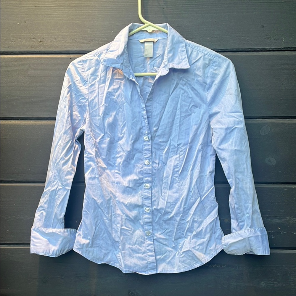 H&M Light Blue Button Down Shirt